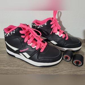 Reebok X Heelys Mid Skate Kids Girls Shoes Size 5